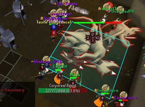 Peleando al Corporeal Beast